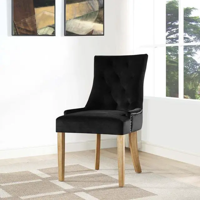 Alt view image 5 of 10 - Pose Velvet Dining Chair