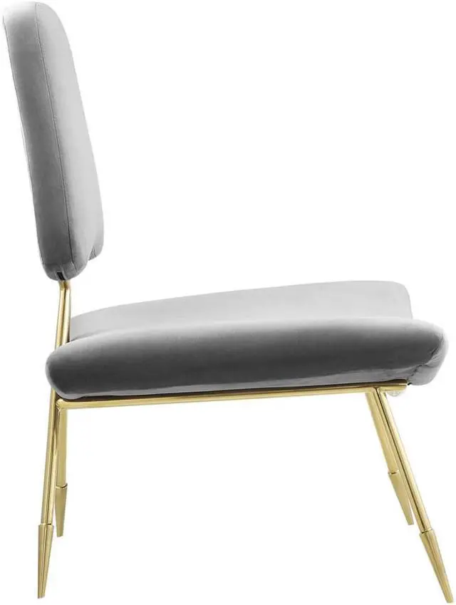 Alt view image 3 of 10 - Ponder Upholstered Velvet Lounge Chair