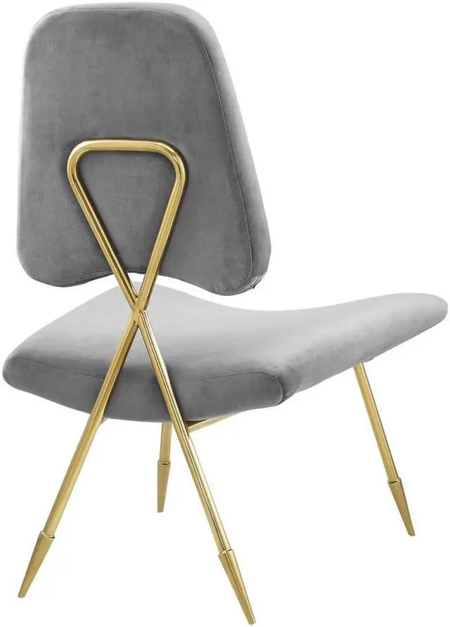 Alt view image 4 of 10 - Ponder Upholstered Velvet Lounge Chair