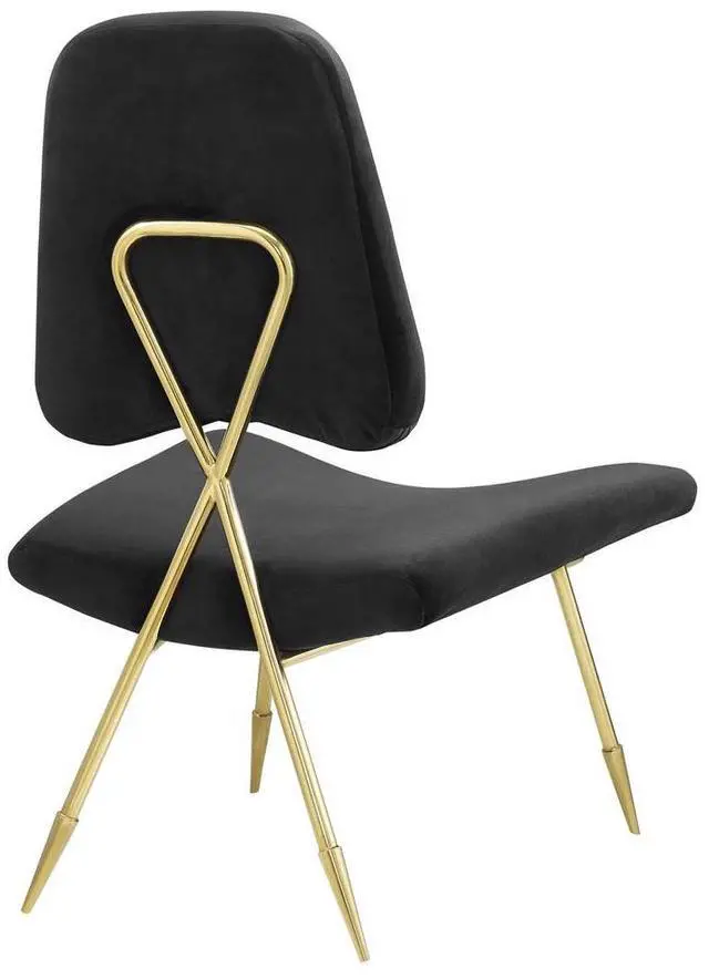 Alt view image 4 of 10 - Ponder Upholstered Velvet Lounge Chair