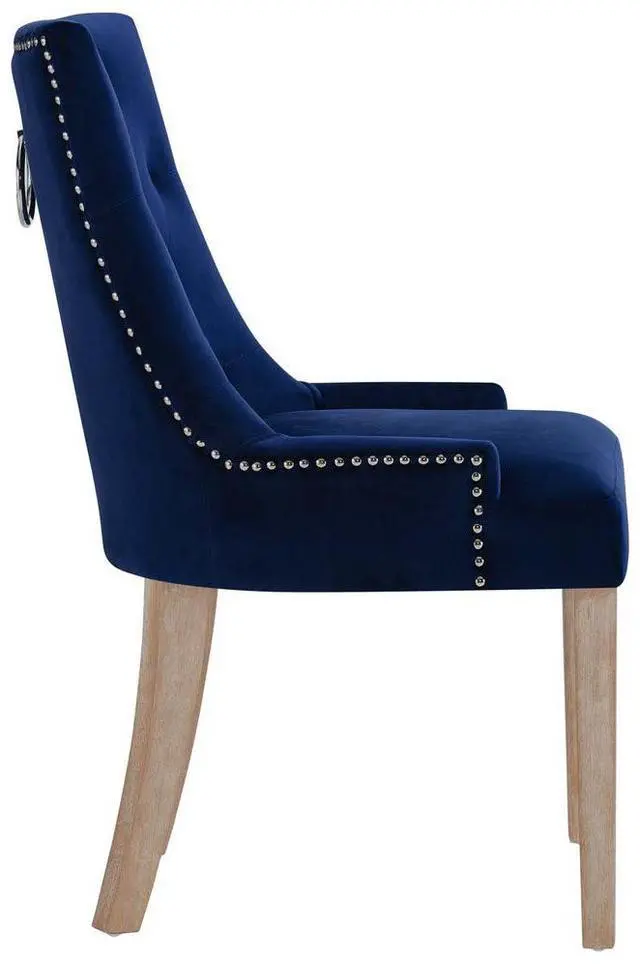Alt view image 3 of 9 - Pose Velvet Dining Chair