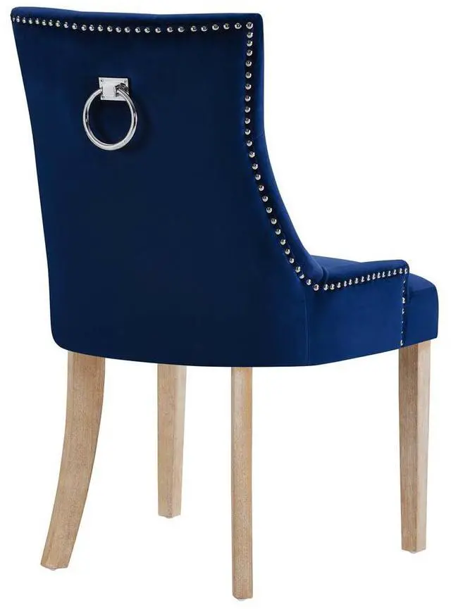Alt view image 4 of 9 - Pose Velvet Dining Chair