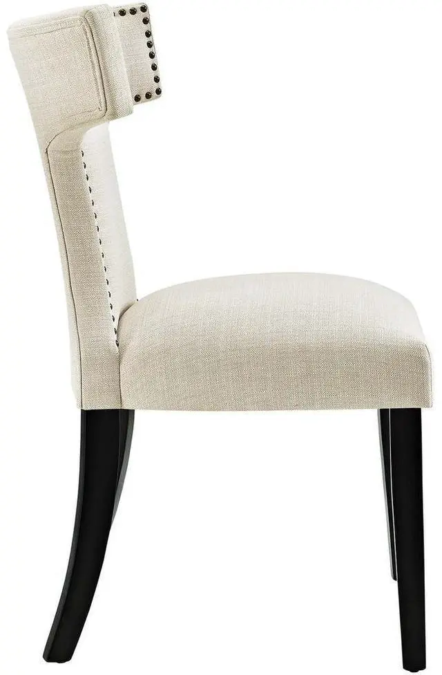 Alt view image 4 of 10 - Curve Dining Side Chair Fabric Set of 2
