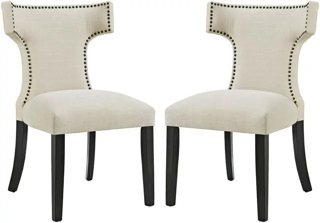 Main image of Curve Dining Side Chair Fabric Set of 2