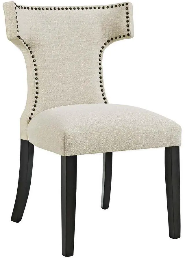 Alt view image 3 of 10 - Curve Dining Side Chair Fabric Set of 2