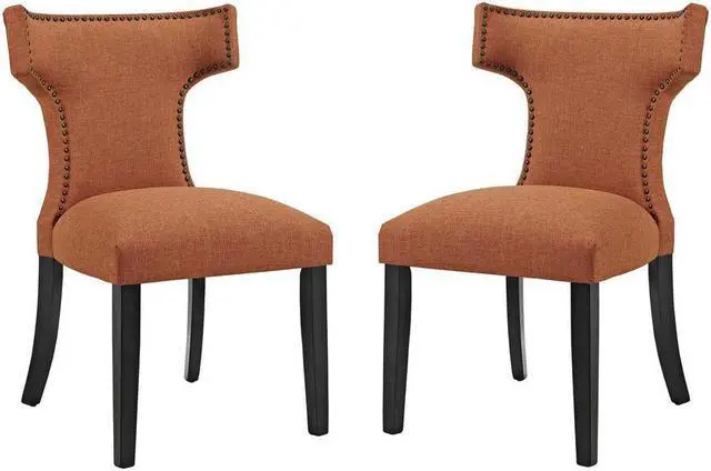 Main image of Curve Dining Side Chair Fabric Set of 2