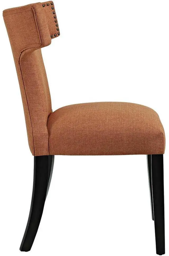 Alt view image 4 of 10 - Curve Dining Side Chair Fabric Set of 2