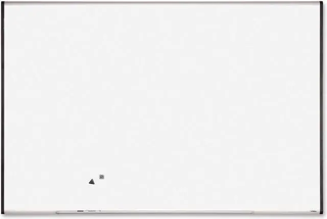 Alt view image 10 of 11 - Lorell Magnetic Dry-erase Board 6'x4' Silver/Ebony 69653