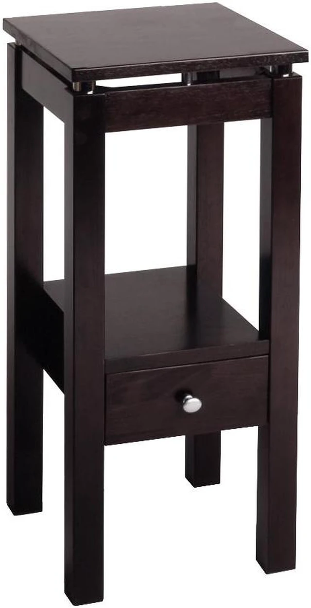 Alt view image 12 of 16 - Espresso Linea Phone Stand with Chrome Accent