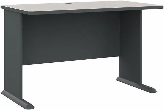 Main image of Bush Business Furniture Series A 48W Desk, Slate/White Spectrum