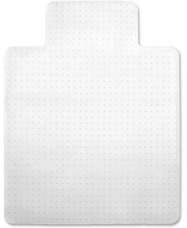 Alt view image 9 of 12 - Lorell Economy Chairmat Low Pile Std. Lip 19"x10" 36"x48" Clear 02156