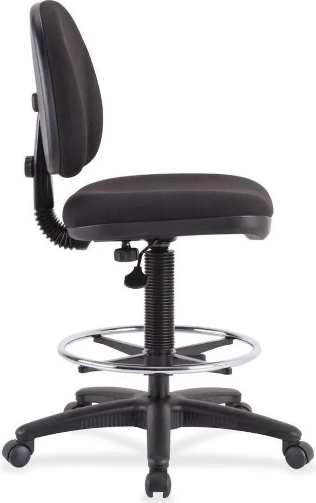 Alt view image 9 of 12 - Lorell Adjustable Multi Task Stool 24"x24"x40-1/2"x50-1/2" Black 80008