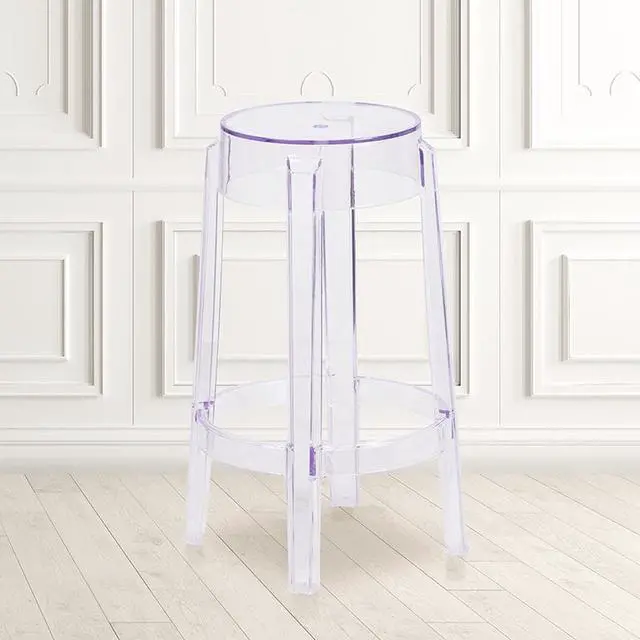 Alt view image 2 of 15 - 25.75'' High Transparent Counter Height Stool