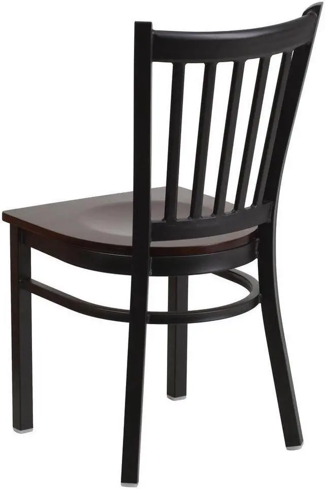 Alt view image 7 of 20 - black restaurant chair XU-DG-6Q2B-VRT-WALW-GG