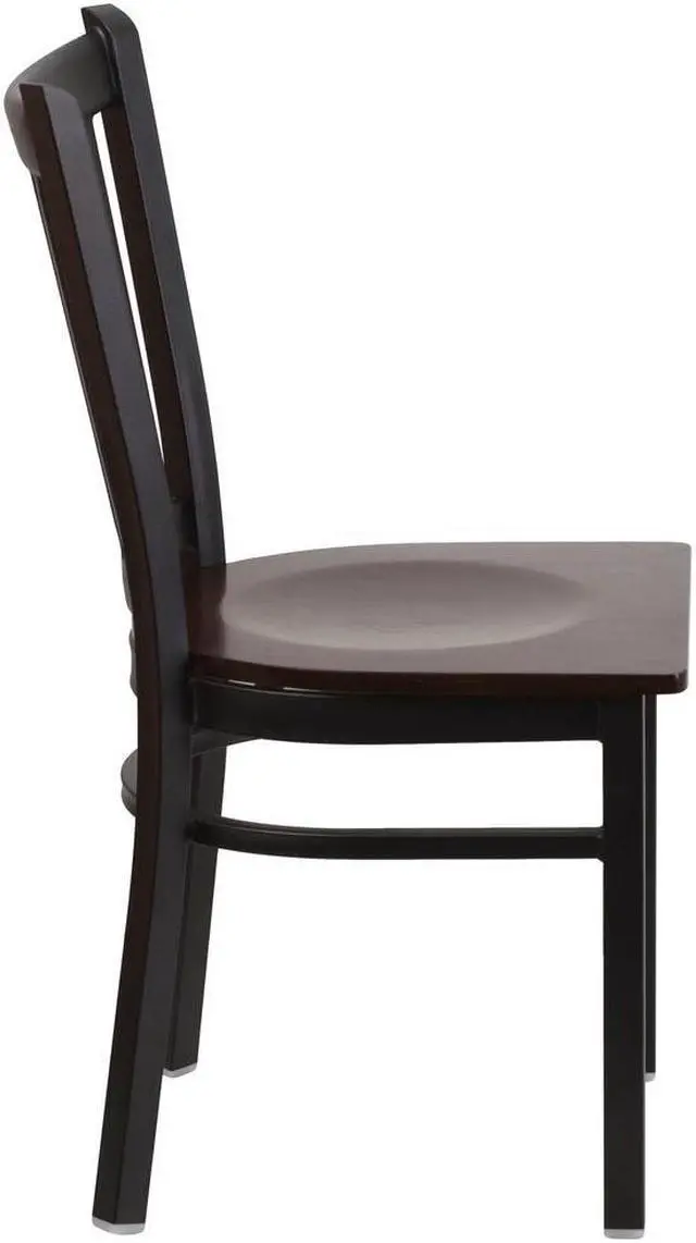 Alt view image 6 of 20 - black restaurant chair XU-DG-6Q2B-VRT-WALW-GG