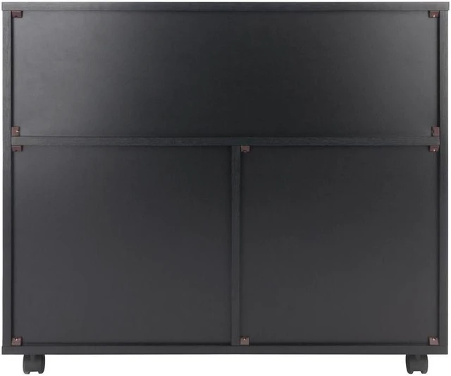 Alt view image 11 of 13 - Halifax Wide Storage Cabinet, 3-Small & 2-Wide Drawers, Black