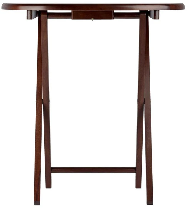 Alt view image 10 of 10 - Nathan 5-Pc Snack Table Set, Cappuccino