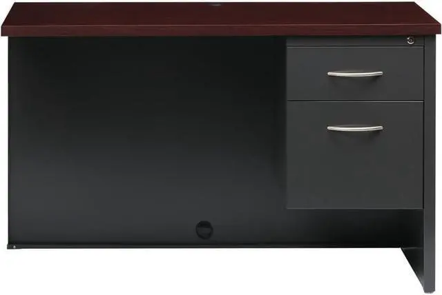 Alt view image 7 of 10 - Lorell Right Return Desk 24"x48" CH/MH 79154