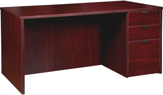 Alt view image 3 of 7 - Lorell Prominence Pedestal Desk PD3060RSPMY