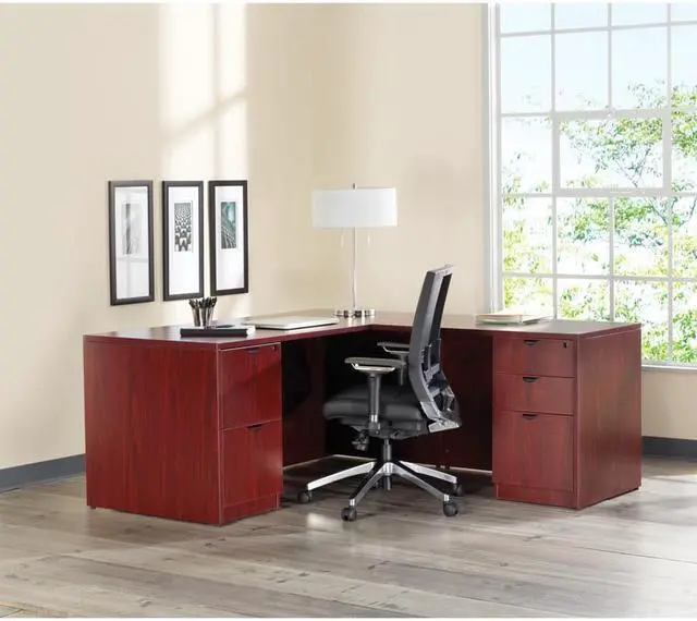 Alt view image 4 of 7 - Lorell Prominence Pedestal Desk PD3060RSPMY