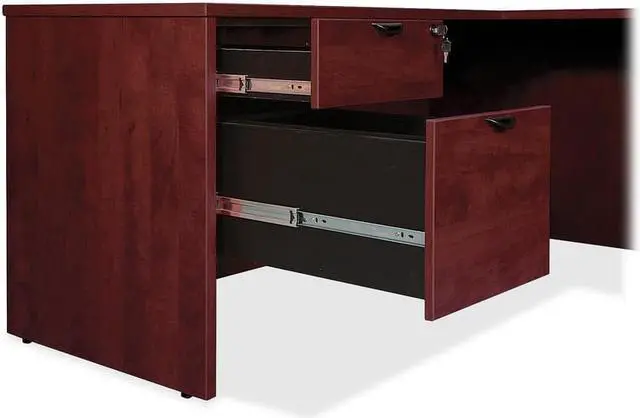Alt view image 6 of 7 - Lorell Prominence Pedestal Desk PD3060RSPMY