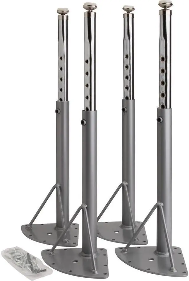 Alt view image 5 of 8 - Lorell Activity Table Low Leg Kit Only 4/CT Silver 99927