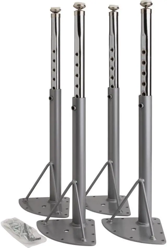 Alt view image 7 of 8 - Lorell Activity Table Low Leg Kit Only 4/CT Silver 99927