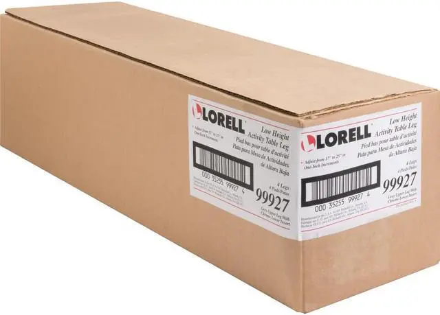 Alt view image 8 of 8 - Lorell Activity Table Low Leg Kit Only 4/CT Silver 99927