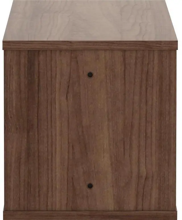Alt view image 15 of 15 - Lorell Panel System Open Storage Cabinet - 18.1" Height x 31.5" Width x 15.8" Depth - Walnut - Laminate - 1Each LLR90280
