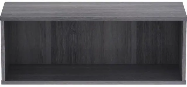 Alt view image 12 of 14 - Lorell Panel System Open Storage Cabinet - 18.1" Height x 31.5" Width x 15.8" Depth - Charcoal - Laminate - 1Each LLR902