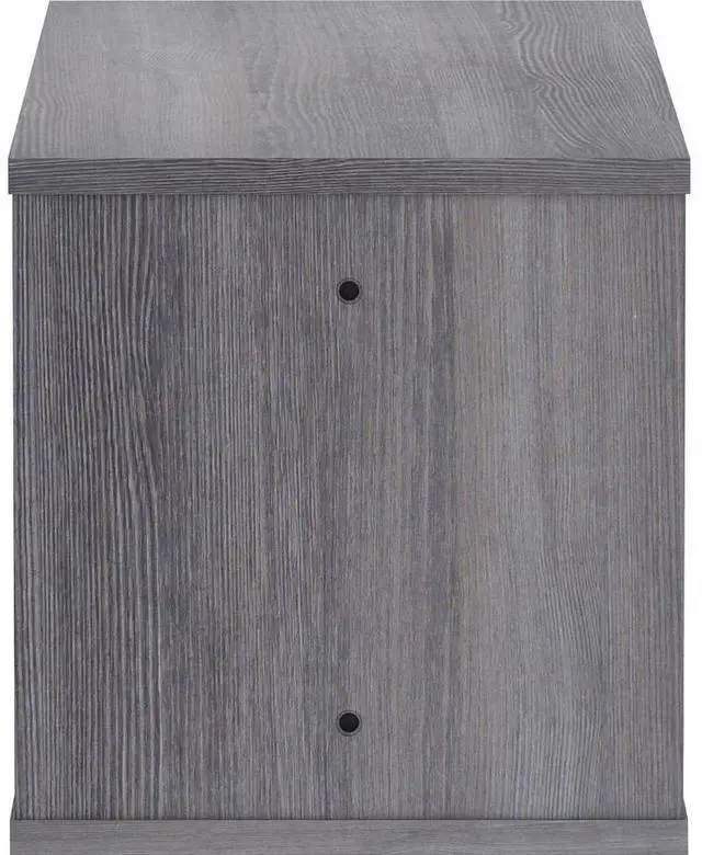 Alt view image 14 of 14 - Lorell Panel System Open Storage Cabinet - 18.1" Height x 31.5" Width x 15.8" Depth - Charcoal - Laminate - 1Each LLR902