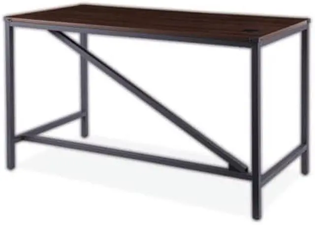 Alt view image 11 of 20 - Alera INDUSTRIAL SERIES TABLE DESK, 47.25W X 23.63D X 29.5H, MODERN WALNUT ALELTD4824WA