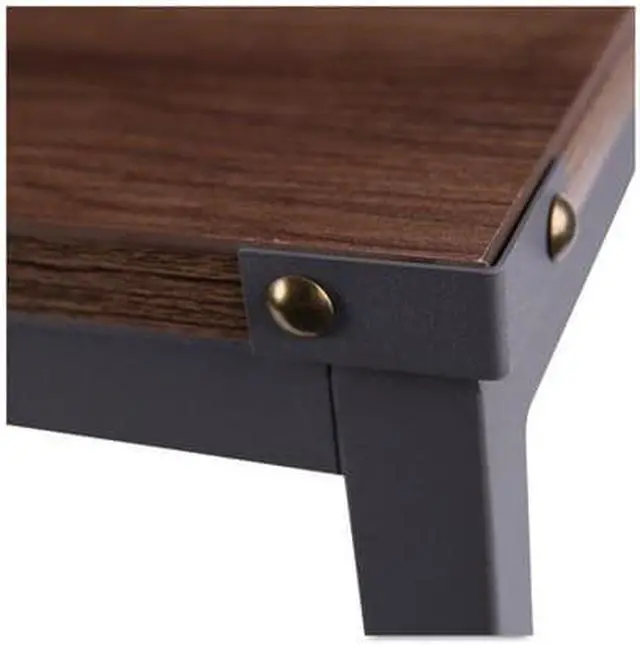 Alt view image 13 of 20 - Alera INDUSTRIAL SERIES TABLE DESK, 47.25W X 23.63D X 29.5H, MODERN WALNUT ALELTD4824WA