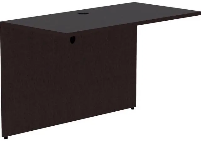 Alt view image 3 of 7 - Lorell Bridge, Essentials Laminate, 48"X24"X29-1/2", Espresso (LLR18217)