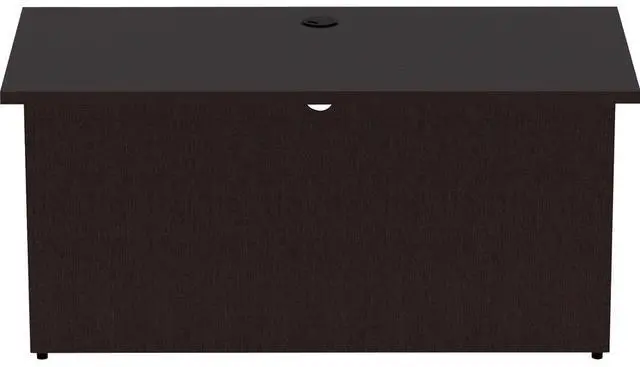 Alt view image 5 of 7 - Lorell Bridge, Essentials Laminate, 48"X24"X29-1/2", Espresso (LLR18217)
