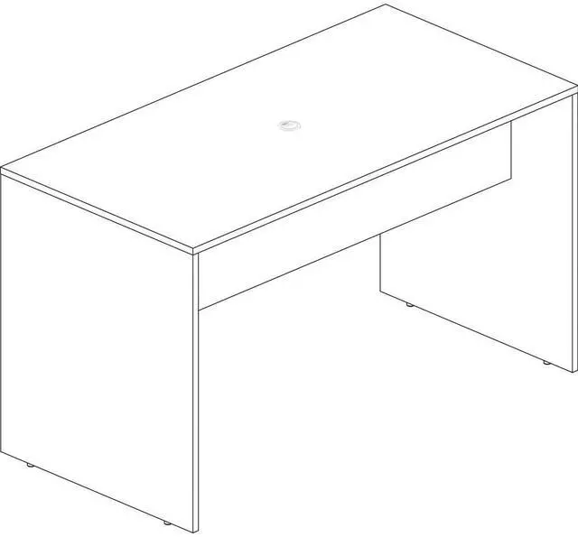 Alt view image 5 of 7 - Lorell Table/Desk, Standing-Height, 72"X36"X41-1/3", Cherry (LLR69660)