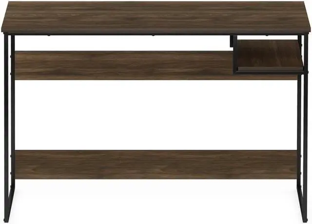 Alt view image 8 of 9 - Furinno Moretti Modern Lifestyle Study Desk, 45, Columbia Walnut