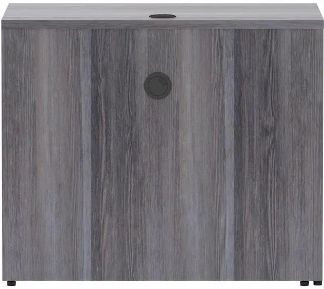 Alt view image 7 of 7 - Lorell Return Shell, Rectangular, 35"x24"x29-1/2" , Weathered CCL (LLR69594)