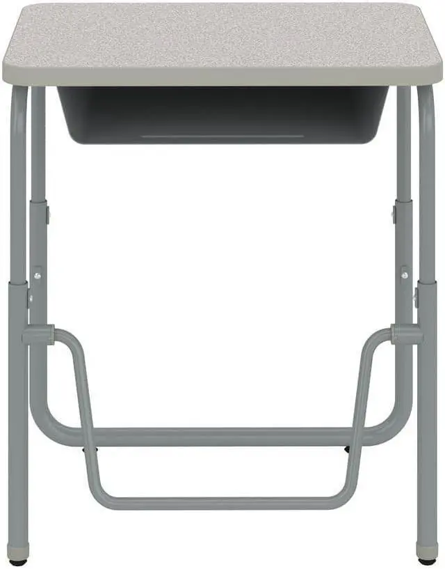 Alt view image 9 of 10 - Safco AlphaBetter 28" Student Desk Pebble Gray (1222GR)