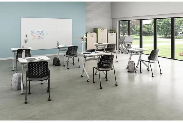 Alt view image 4 of 5 - Safco 1227DE Learn Nesting Rectangle Desk - 28" x 22.25" x 29.5" - Dry Erase