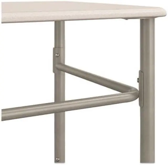 Alt view image 10 of 11 - HON SmartLink 26"W Rectangle Student Desk White/Platinum Metallic 2 Per Carton (HONRECT2026EG1) HONRECT2026EG1T