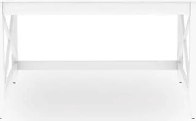 Alt view image 4 of 6 - Farmhouse Writing Desk, 47.24" x 23.62" x 29.53", White