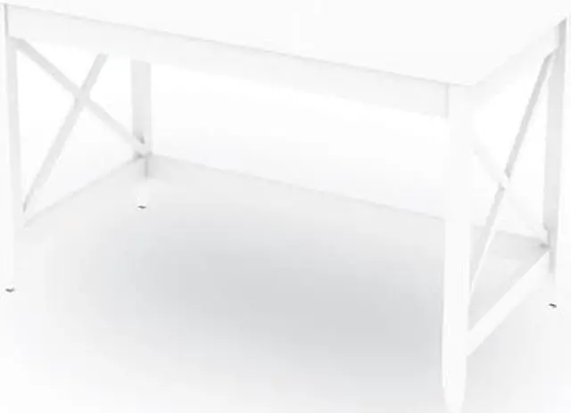 Alt view image 3 of 6 - Farmhouse Writing Desk, 47.24" x 23.62" x 29.53", White