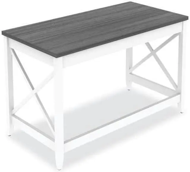 Alt view image 2 of 6 - Farmhouse Writing Desk, 47.24" x 23.62" x 29.53", Gray
