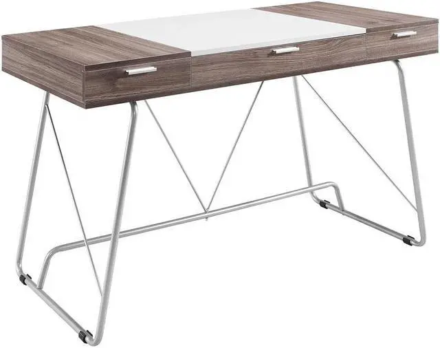 Alt view image 15 of 20 - LexMod Panel Office Desk in Birch