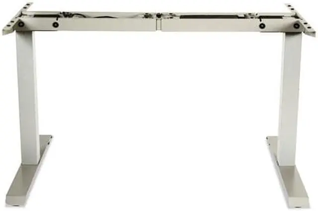 Alt view image 13 of 20 - 2-Stage Electric Adjustable Table Base, 27 1/4" To 47 1/4" High, Gray