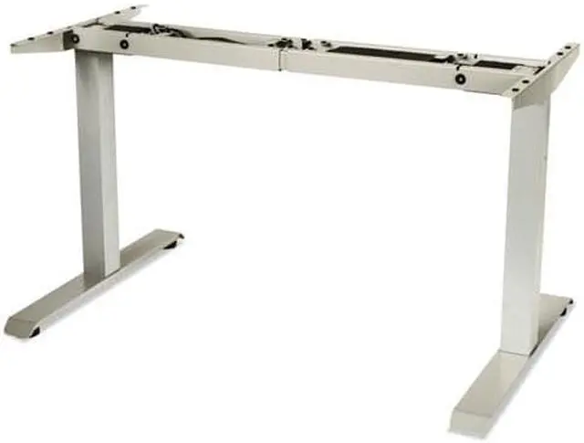 Alt view image 14 of 20 - 2-Stage Electric Adjustable Table Base, 27 1/4" To 47 1/4" High, Gray