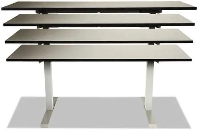Alt view image 15 of 20 - 2-Stage Electric Adjustable Table Base, 27 1/4" To 47 1/4" High, Gray