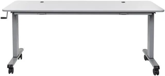 Alt view image 16 of 20 - Luxor STAND-NESTC-72 is a 72" Adjustable flip top Table wih a Crank Handle