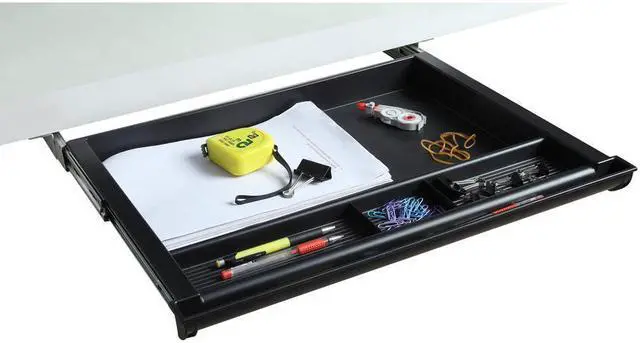 Alt view image 10 of 11 - Lorell Workstation Drawer 4-Compartment 20-1/2"x16" Black 82092